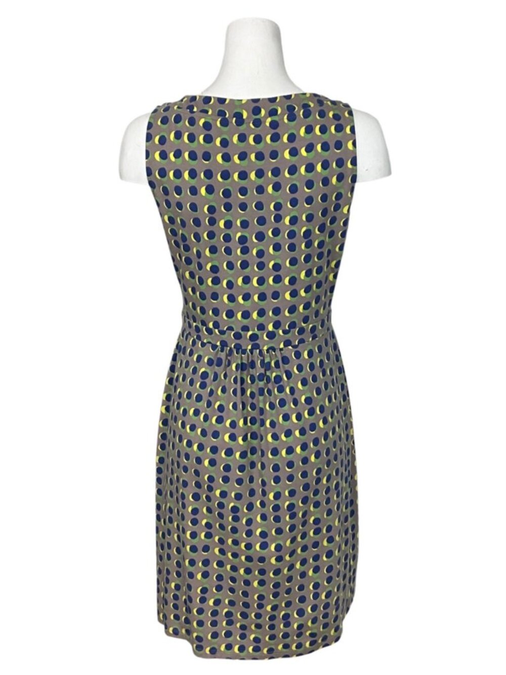 Boden Driftwood Sienna Jersey Tank Dress 8R Polka Dot - Picture 2 of 13